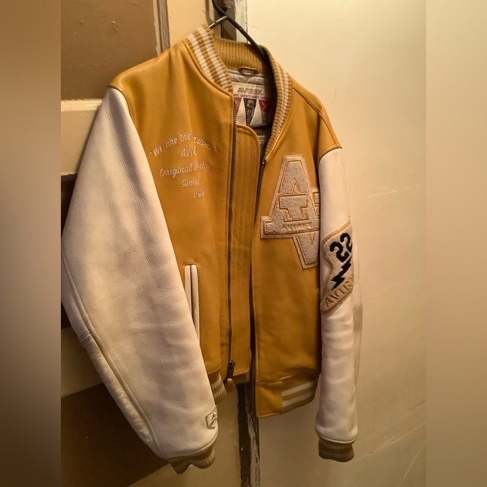 Avirex Yellow and Gray Jacket
